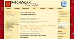 Desktop Screenshot of patchwork-anne-seifert.de