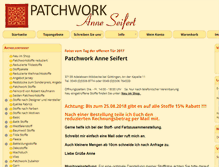 Tablet Screenshot of patchwork-anne-seifert.de